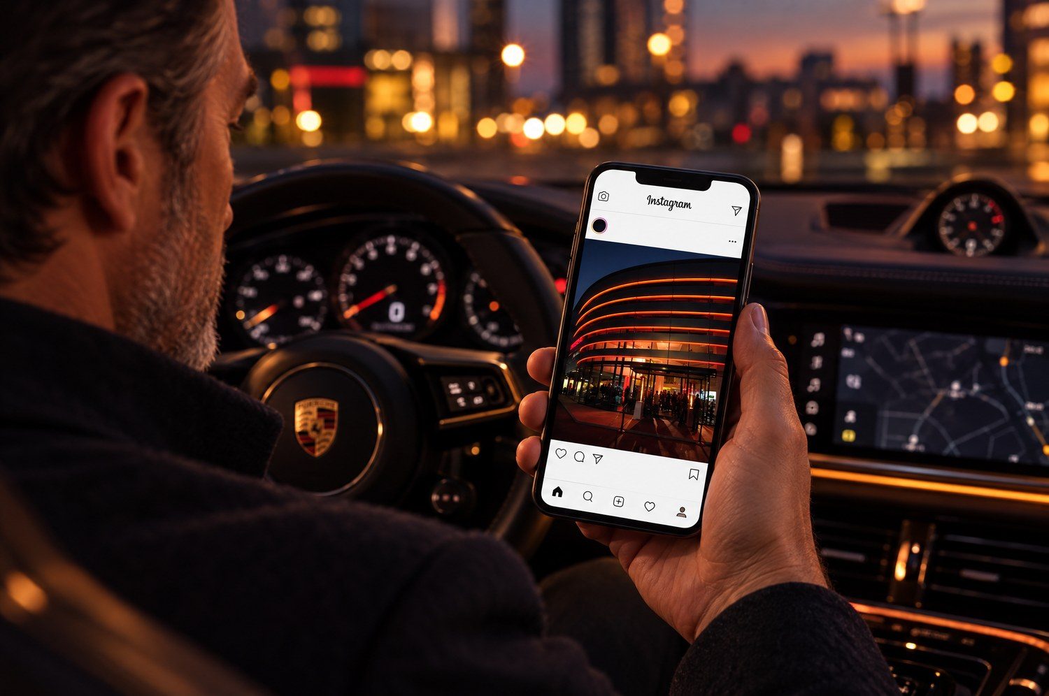 Centro porsche perugia post instagram smartphone