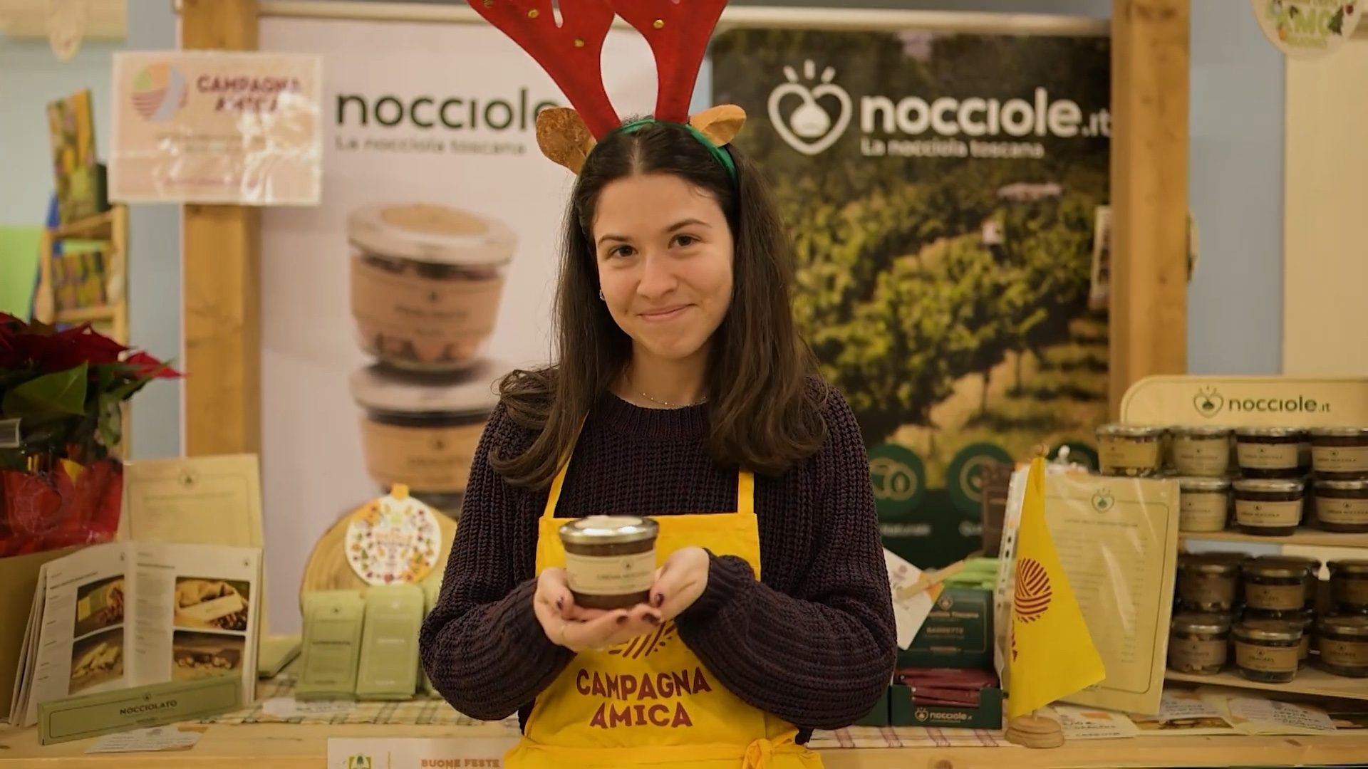 Coldiretti campagna amica spot natale nocciole