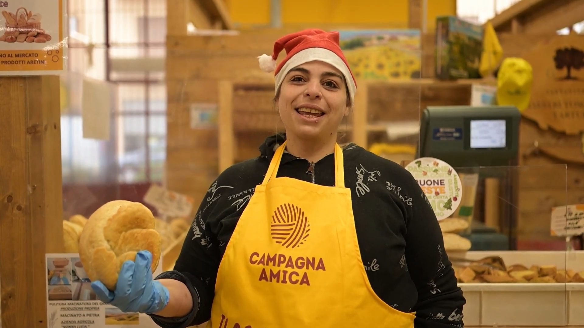 Coldiretti campagna amica spot natale panificio