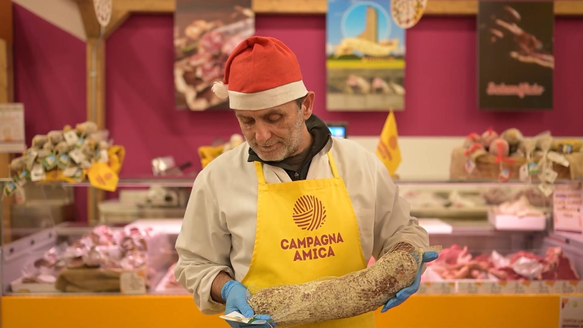Coldiretti campagna amica spot natale salumi