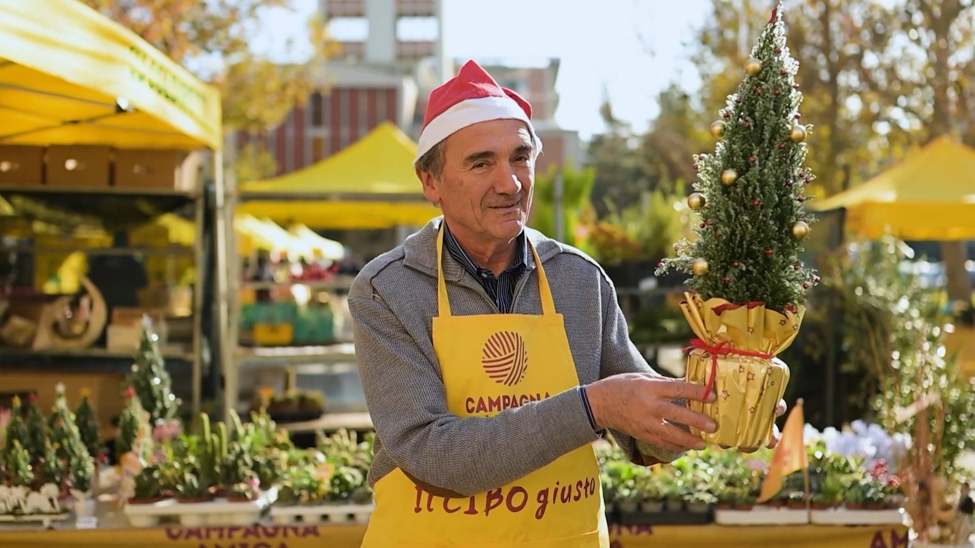 Coldiretti campagna amica spot natale vivaista