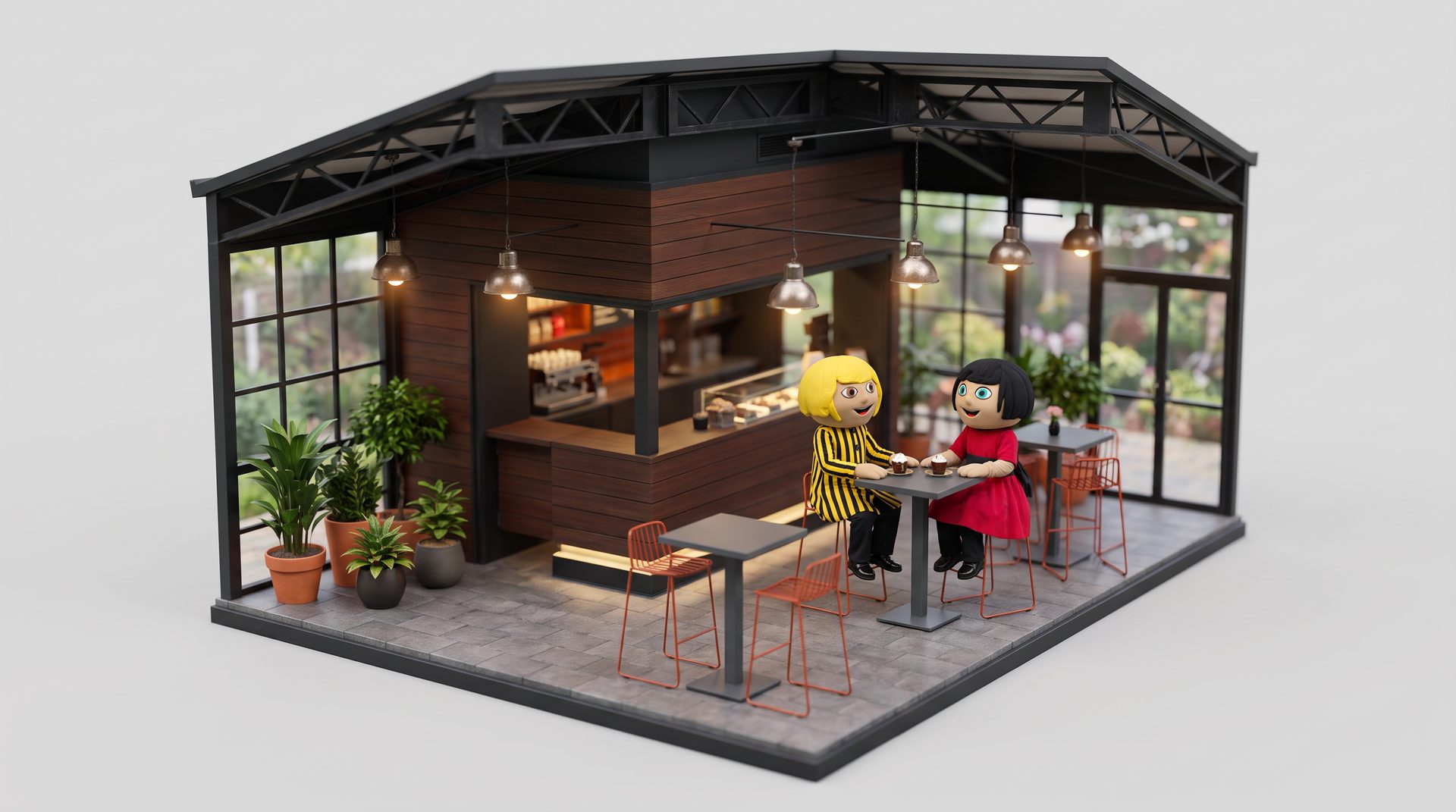 Reel ID. Polo a Eurochocolate: set 3d bar mascotte eurochocolate