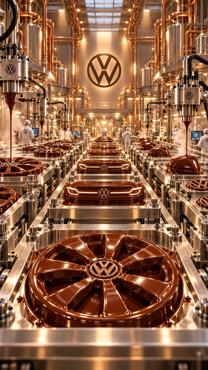 Reel ID. Polo a Eurochocolate: storyboard 02 fabbrica cioccolato volkswagen ai