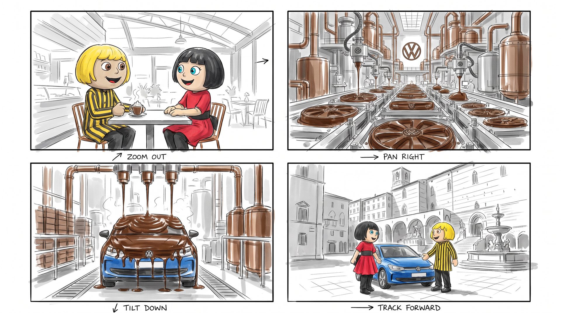 Reel ID. Polo a Eurochocolate: storyboard reel id polo eurochocolate